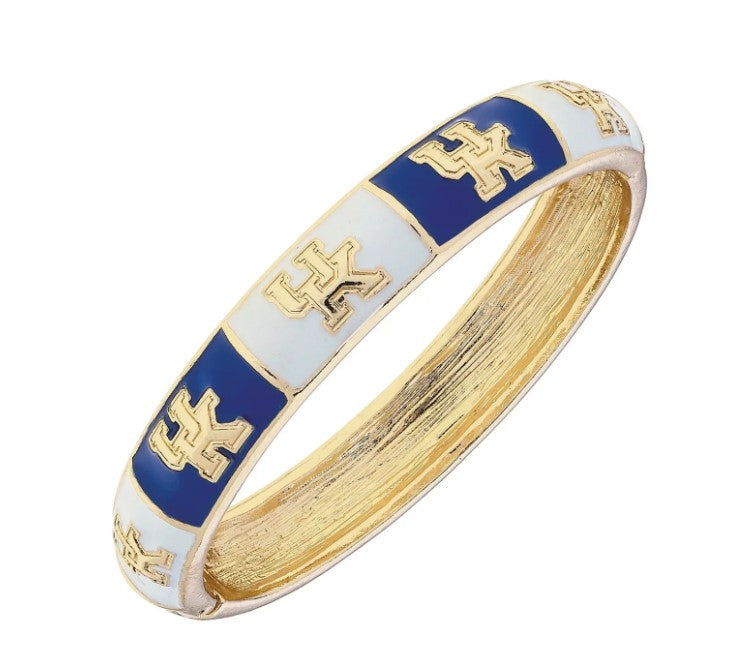 Kentucky Wildcats Checkered Bangle-410 Jewelry-Simply Stylish Boutique-Simply Stylish Boutique | Women’s & Kid’s Fashion | Paducah, KY