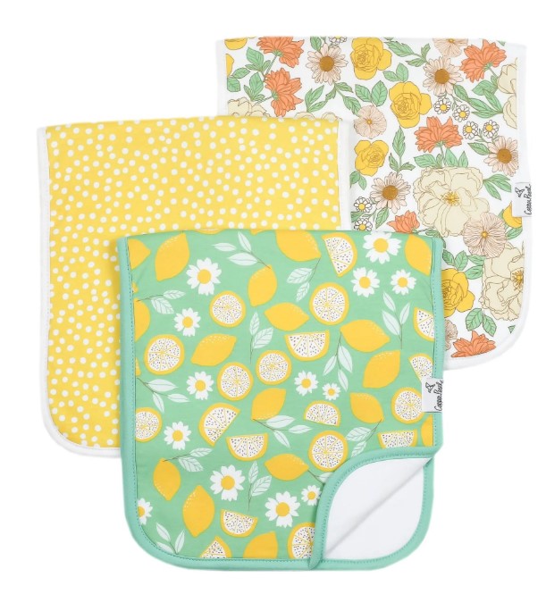 Lemon Burp Cloth Set-520 Baby & Kids Gifts-Simply Stylish Boutique-Simply Stylish Boutique | Women’s & Kid’s Fashion | Paducah, KY