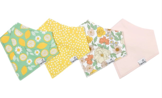 Lemon Bandana Bib Set-520 Baby & Kids Gifts-Simply Stylish Boutique-Simply Stylish Boutique | Women’s & Kid’s Fashion | Paducah, KY