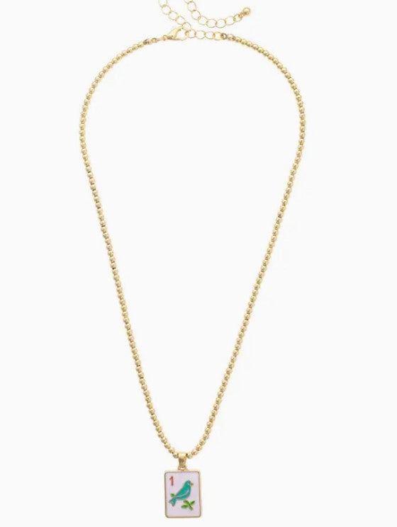 Sparrow Mahjong Necklace-410 Jewelry-Simply Stylish Boutique-Simply Stylish Boutique | Women’s & Kid’s Fashion | Paducah, KY