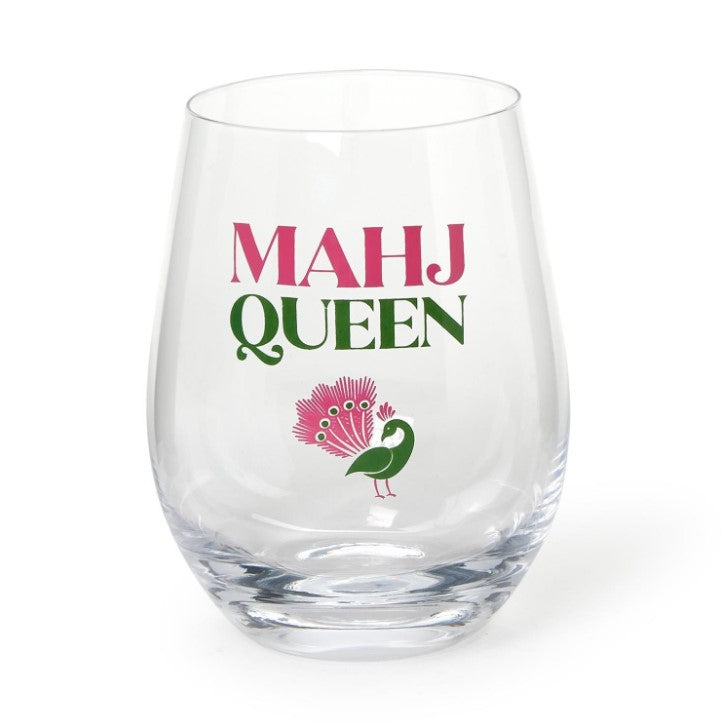 Mahj Queen Wine Glass-510 General Gifts-Simply Stylish Boutique-Simply Stylish Boutique | Women’s & Kid’s Fashion | Paducah, KY