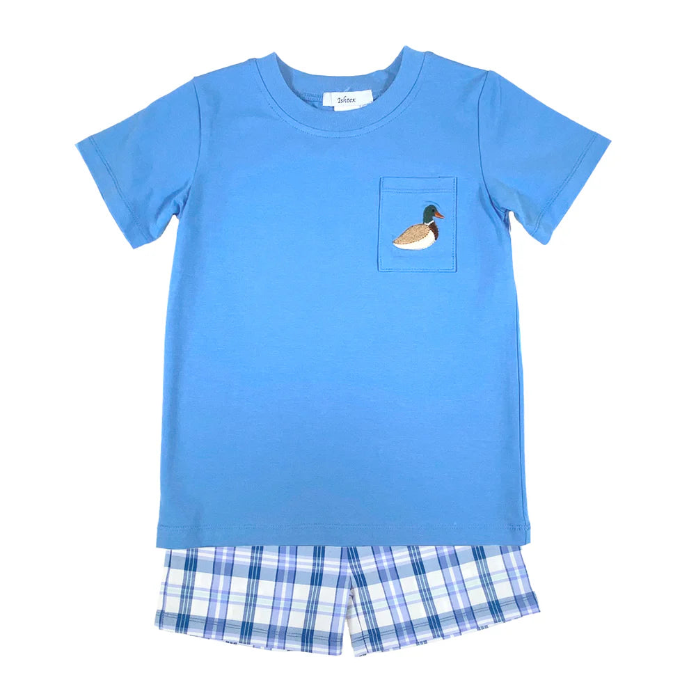 Mallard Short Set-520 Baby & Kids Gifts-Simply Stylish Boutique-Simply Stylish Boutique | Women’s & Kid’s Fashion | Paducah, KY