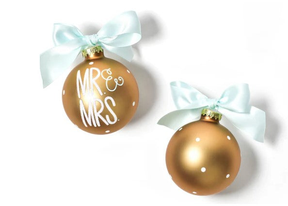 MR. & MRS. Glass Ornament-540 Holiday/Seasonal-Simply Stylish Boutique-Simply Stylish Boutique | Women’s & Kid’s Fashion | Paducah, KY