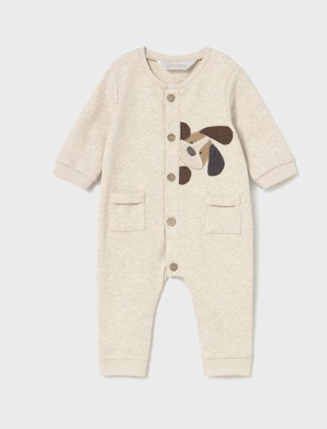 Neutral Dog Romper-520 Baby & Kids Gifts-Simply Stylish Boutique-Simply Stylish Boutique | Women’s & Kid’s Fashion | Paducah, KY
