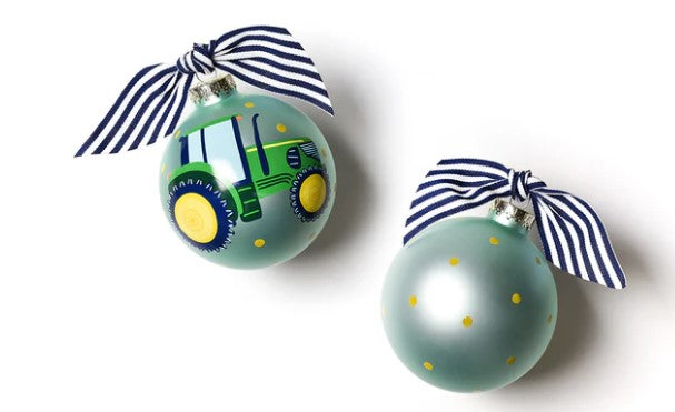 On The Farm Tractor Glass Ornament-540 Holiday/Seasonal-Simply Stylish boutique-Simply Stylish Boutique | Women’s & Kid’s Fashion | Paducah, KY