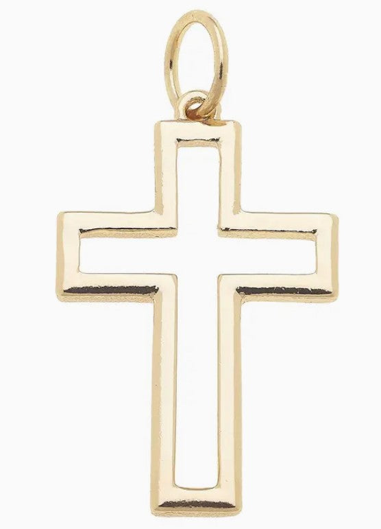 Open Cross Charm-410 Jewelry-Simply Stylish Boutique-Simply Stylish Boutique | Women’s & Kid’s Fashion | Paducah, KY
