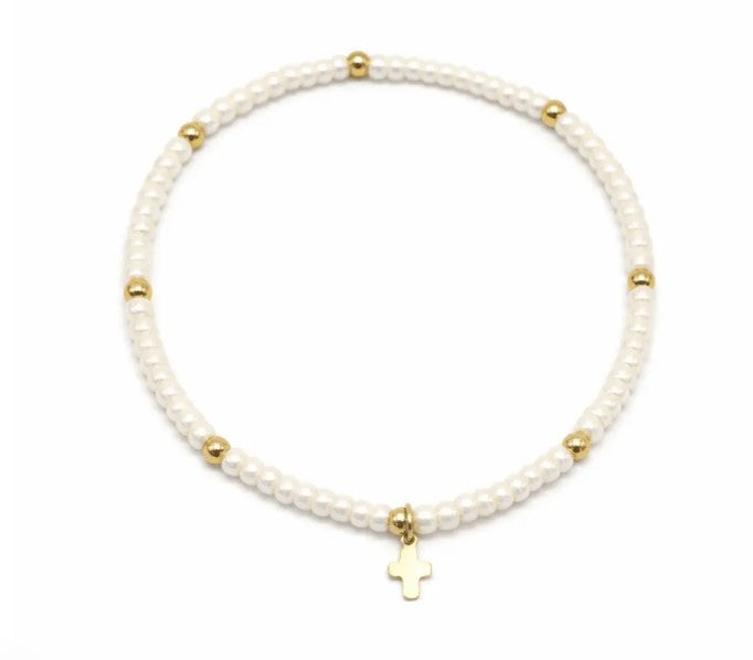 Luxe Cross Bracelet-410 Jewelry-Simply Stylish Boutique-Simply Stylish Boutique | Women’s & Kid’s Fashion | Paducah, KY
