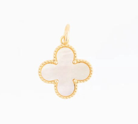 Pearl Quatrefoil Charm-410 Jewelry-Simply Stylish Boutique-Simply Stylish Boutique | Women’s & Kid’s Fashion | Paducah, KY