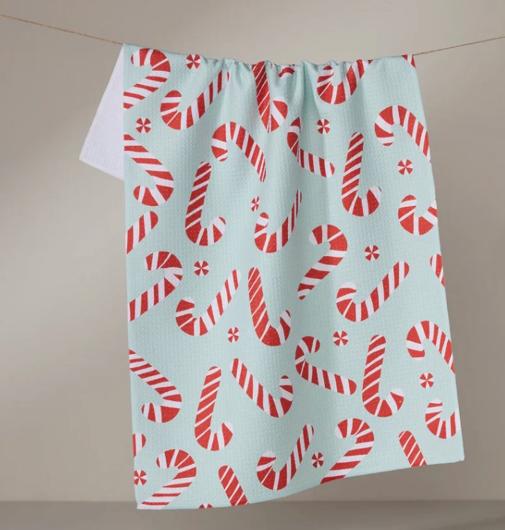 Peppermint Twist Tea Towel-510 General Gifts-Simply Stylish Boutique-Simply Stylish Boutique | Women’s & Kid’s Fashion | Paducah, KY