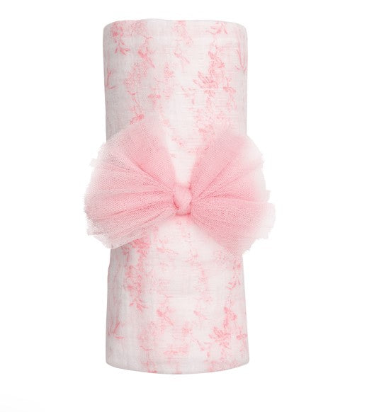 Pink Toile Swaddle And Headband-520 Baby & Kids Gifts-Simply Stylish Boutique-Simply Stylish Boutique | Women’s & Kid’s Fashion | Paducah, KY