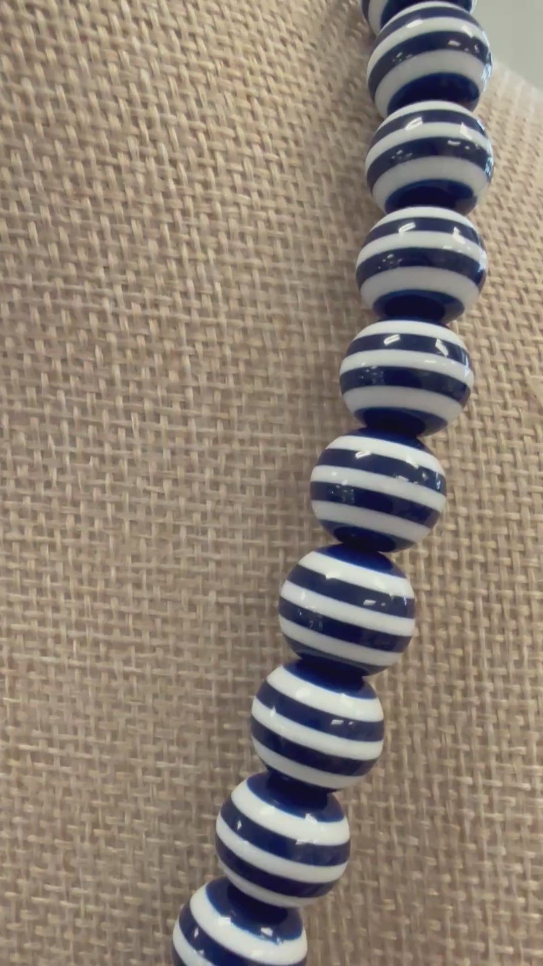 Nautical Stripe Fish Necklace
