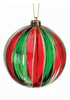 Stain Glass Red & Green Ornament-540 Holiday/Seasonal-Simply Stylish Boutique-Simply Stylish Boutique | Women’s & Kid’s Fashion | Paducah, KY