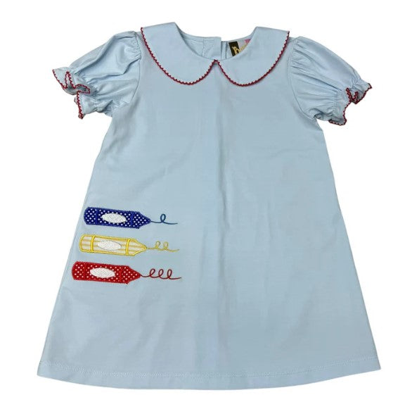 School Days Applique Dress-520 Baby & Kids Gifts-Simply Stylish Boutique-Simply Stylish Boutique | Women’s & Kid’s Fashion | Paducah, KY