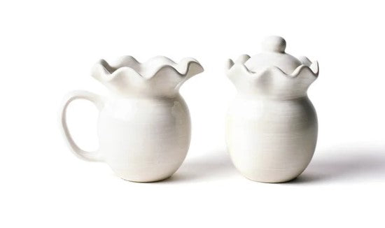 Signature Ruffle Cream and Sugar Set-510 General Gifts-Simply Stylish Boutique-Simply Stylish Boutique | Women’s & Kid’s Fashion | Paducah, KY