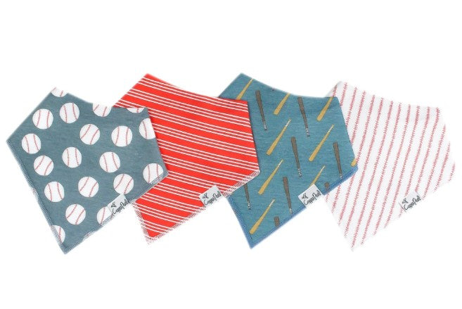 Slugger Bandana Bib Set-520 Baby & Kids Gifts-Simply Stylish Boutique-Simply Stylish Boutique | Women’s & Kid’s Fashion | Paducah, KY