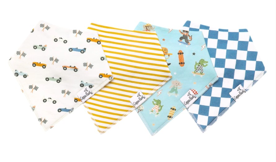 Speedster Bandanan Bib Set-520 Baby & Kids Gifts-Simply Stylish Boutique-Simply Stylish Boutique | Women’s & Kid’s Fashion | Paducah, KY