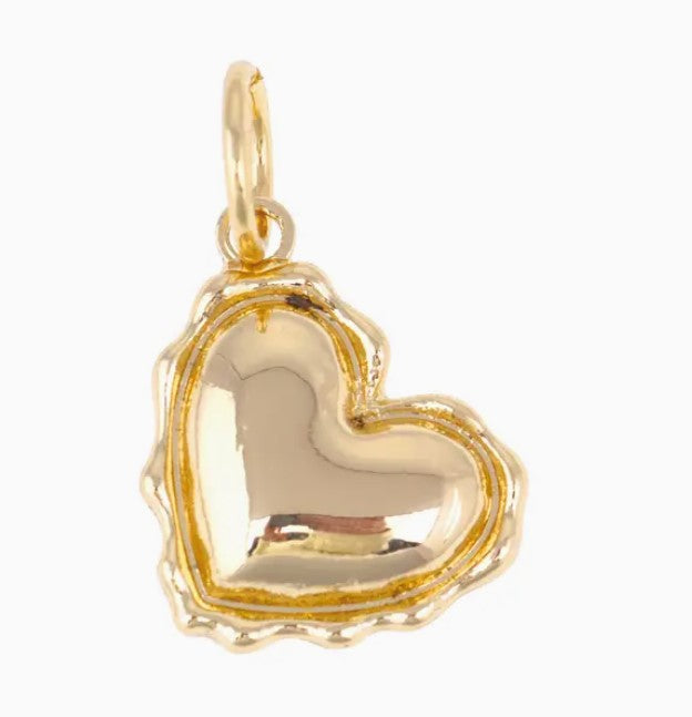 Stamped Heart Charm-410 Jewelry-Simply Stylish Boutique-Simply Stylish Boutique | Women’s & Kid’s Fashion | Paducah, KY