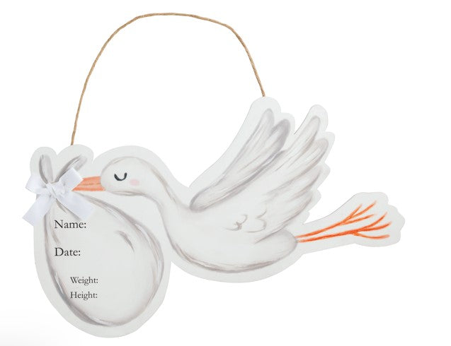 Stork Door Hanger-520 Baby & Kids Gifts-Simply Stylish Boutique-Simply Stylish Boutique | Women’s & Kid’s Fashion | Paducah, KY