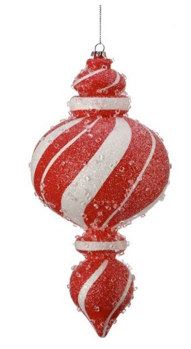 9" Sugar Peppermint Finial Ornament-540 Holiday/Seasonal-Simply Stylish Boutique-Simply Stylish Boutique | Women’s & Kid’s Fashion | Paducah, KY