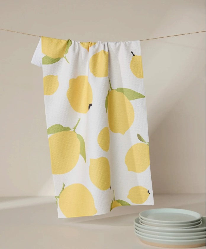 Sunny Lemons Tea Towel-510 General Gifts-Simply Stylish Boutique-Simply Stylish Boutique | Women’s & Kid’s Fashion | Paducah, KY
