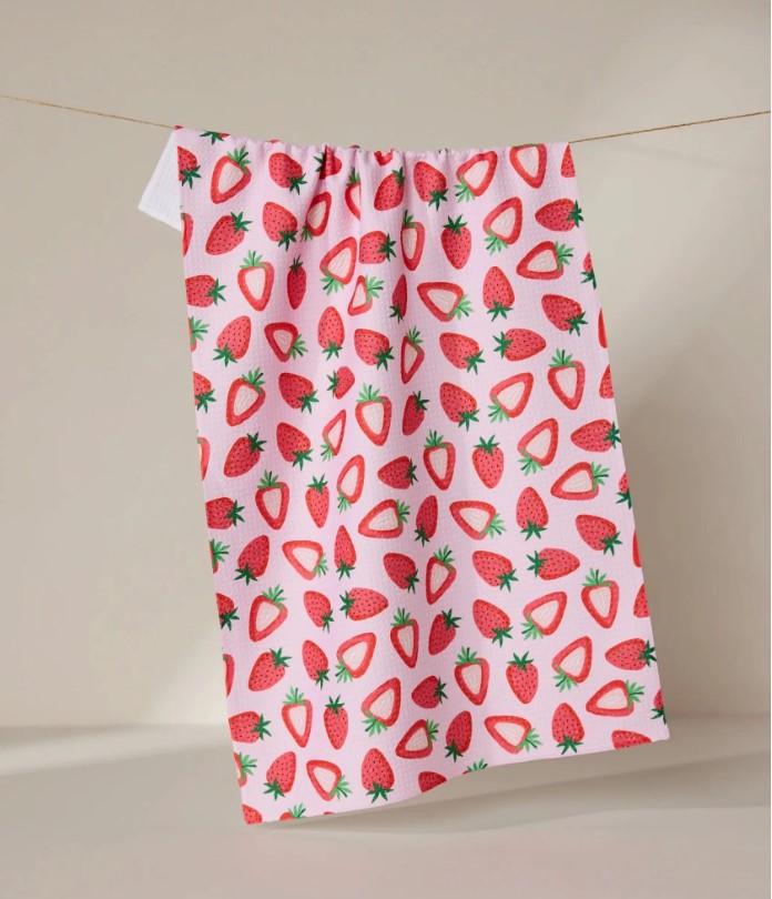 Sweet Strawberry Tea Towel-510 General Gifts-Simply Stylish Boutique-Simply Stylish Boutique | Women’s & Kid’s Fashion | Paducah, KY