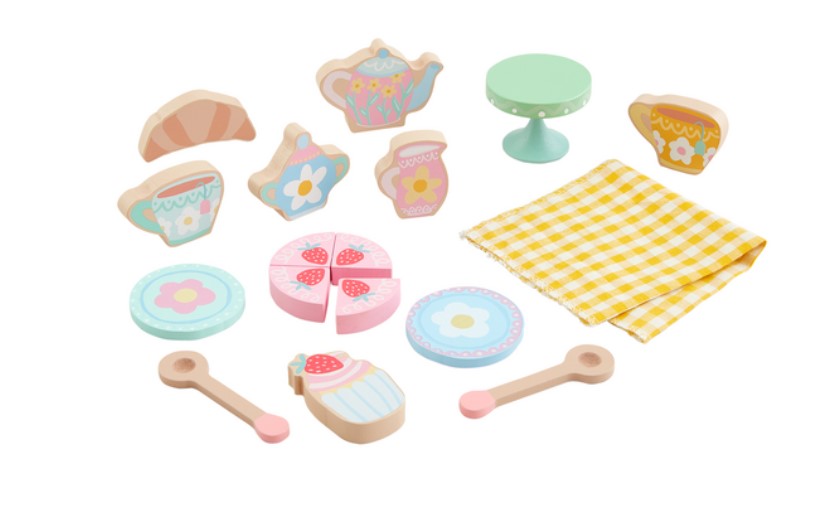 Wood Tea Party Toy Set-520 Baby & Kids Gifts-Simply Stylish Boutique-Simply Stylish Boutique | Women’s & Kid’s Fashion | Paducah, KY