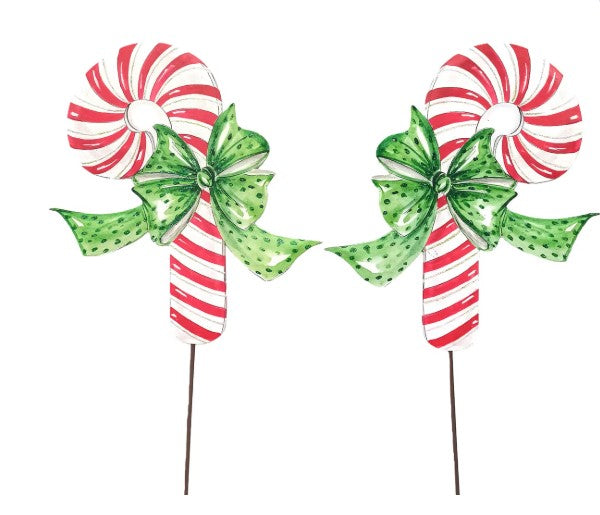Traditional Tidings Candy Canes - Set of 2-540 Holiday/Seasonal-Simply Stylish boutique-Simply Stylish Boutique | Women’s & Kid’s Fashion | Paducah, KY