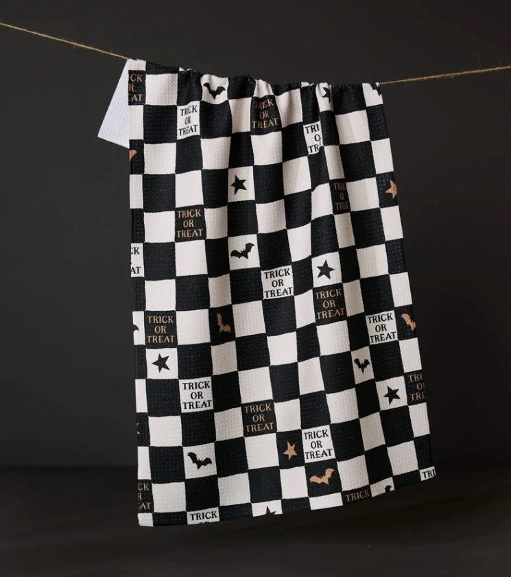 Tricks and Treats Tea Towel-510 General Gifts-Simply Stylish Boutique-Simply Stylish Boutique | Women’s & Kid’s Fashion | Paducah, KY