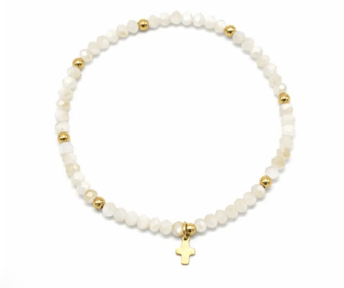 Luxe Cross Bracelet-410 Jewelry-Simply Stylish Boutique-Simply Stylish Boutique | Women’s & Kid’s Fashion | Paducah, KY