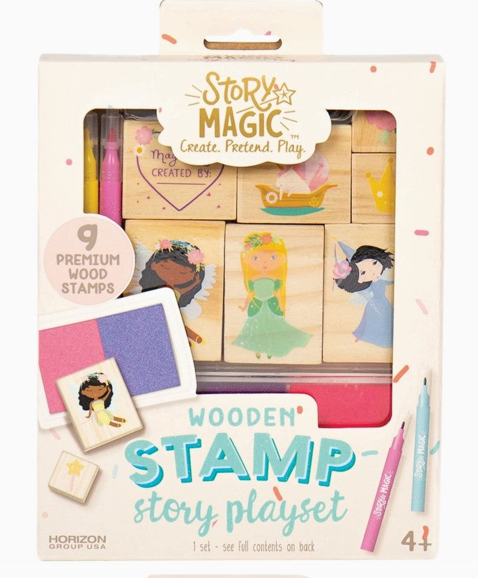 Mini Wooden Stamp Set-520 Baby & Kids Gifts-Simply Stylish Boutique-Simply Stylish Boutique | Women’s & Kid’s Fashion | Paducah, KY