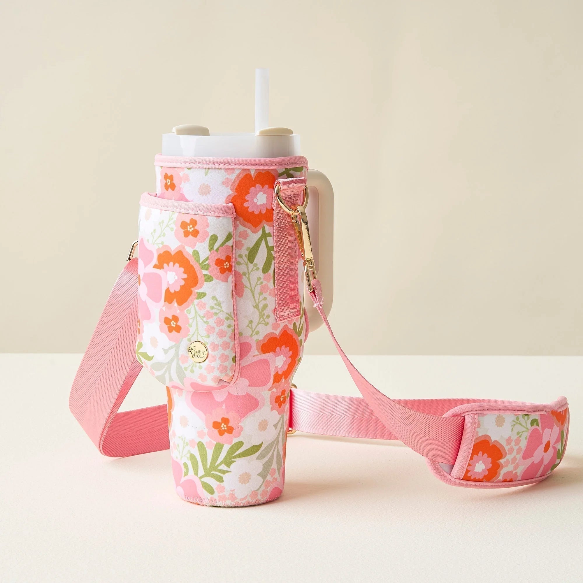 Pink Blooms Tumbler Sling-510 General Gifts-the darling effect-Simply Stylish Boutique | Women’s & Kid’s Fashion | Paducah, KY