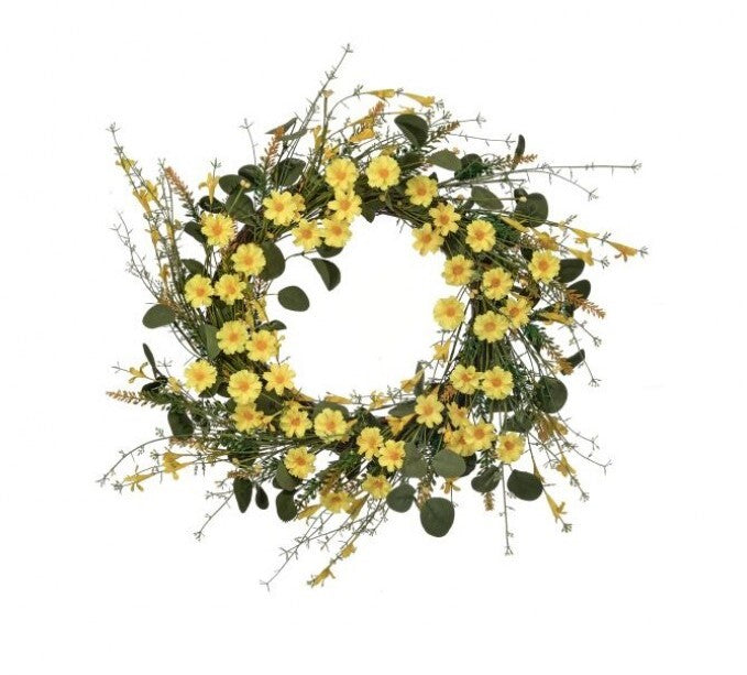 22" Wild Mountain Daisy Wreath-510 General Gifts-Simply Stylish Boutique-Simply Stylish Boutique | Women’s & Kid’s Fashion | Paducah, KY