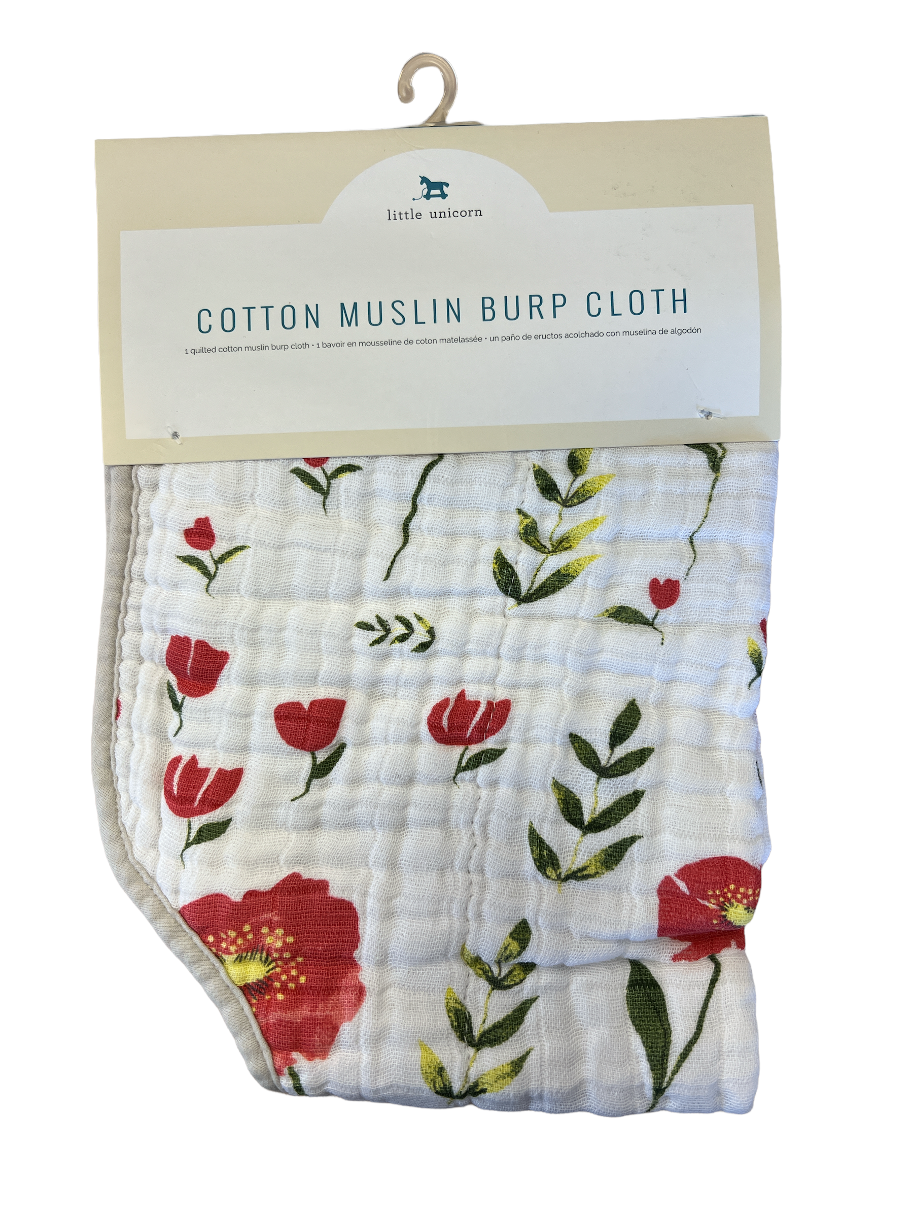 Cotton Muslin Burp Cloth - Summer Poppy-520 Baby & Kids Gifts-Simply Stylish Boutique-Simply Stylish Boutique | Women’s & Kid’s Fashion | Paducah, KY
