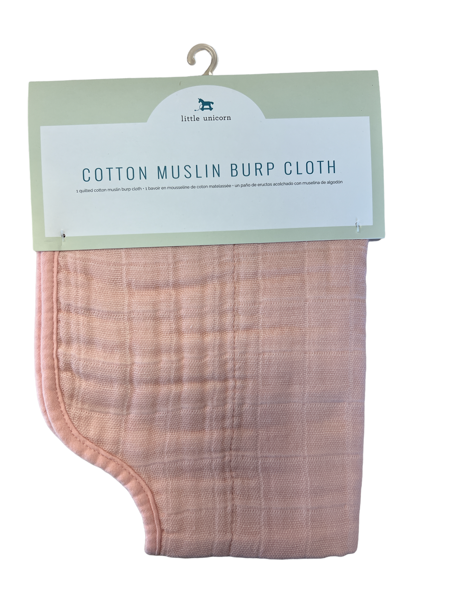 Cotton Muslin Burp Cloth - Rose Petal-520 Baby & Kids Gifts-Simply Stylish Boutique-Simply Stylish Boutique | Women’s & Kid’s Fashion | Paducah, KY