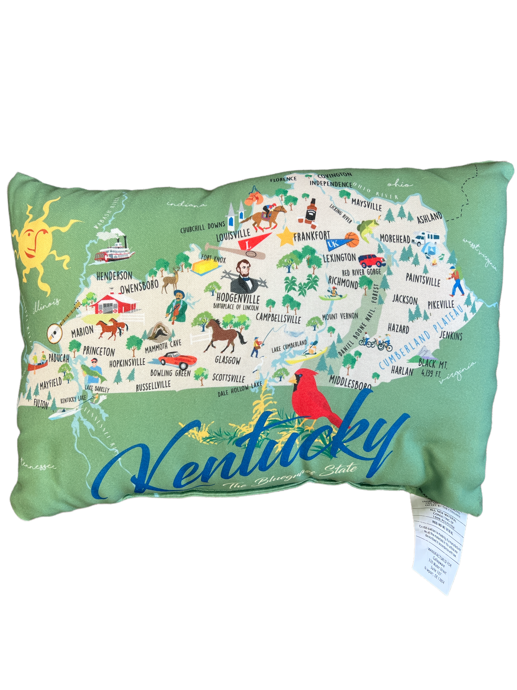 Kentucky Pillow-510 General Gifts-Simply Stylish Boutique-Simply Stylish Boutique | Women’s & Kid’s Fashion | Paducah, KY