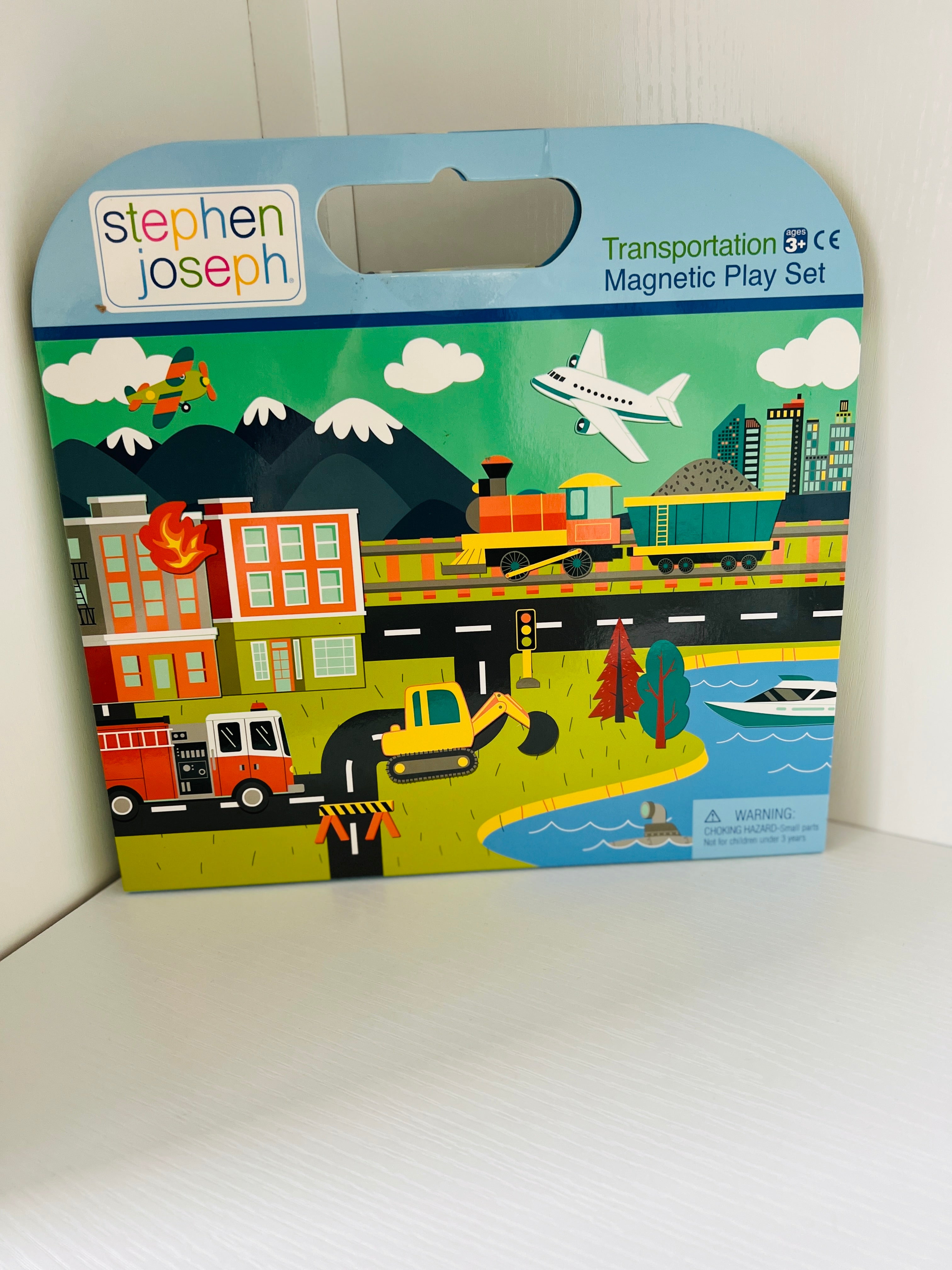 Magnetic Play Set Transportation-520 Baby & Kids Gifts-Stephen Joseph-Simply Stylish Boutique | Women’s & Kid’s Fashion | Paducah, KY