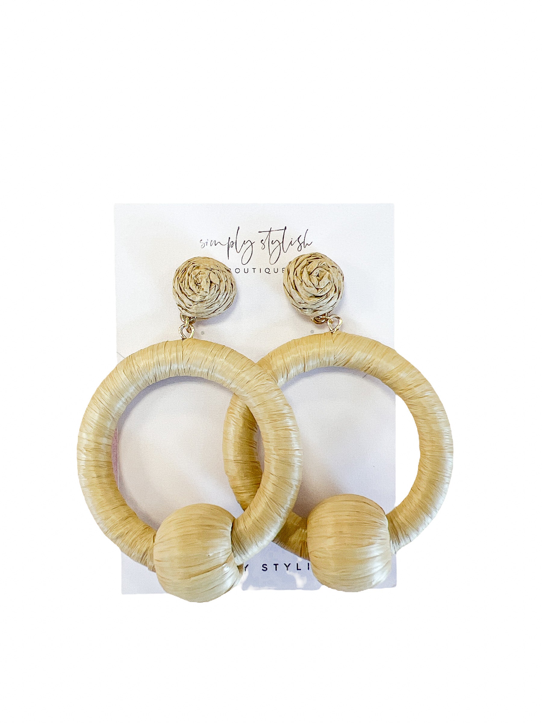 Lattan Circle Earrings-410 Jewelry-Simply Stylish Boutique-Simply Stylish Boutique | Women’s & Kid’s Fashion | Paducah, KY